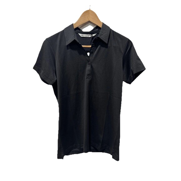 New Women's Travis Mathew Performance Black Polo Shirt W-Starr W101223 Golf M - Picture 1 of 8
